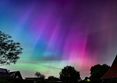 Spectaculair noorderlicht op 10/11 mei 2024. Foto: Bart Madaer, Gierle (België)